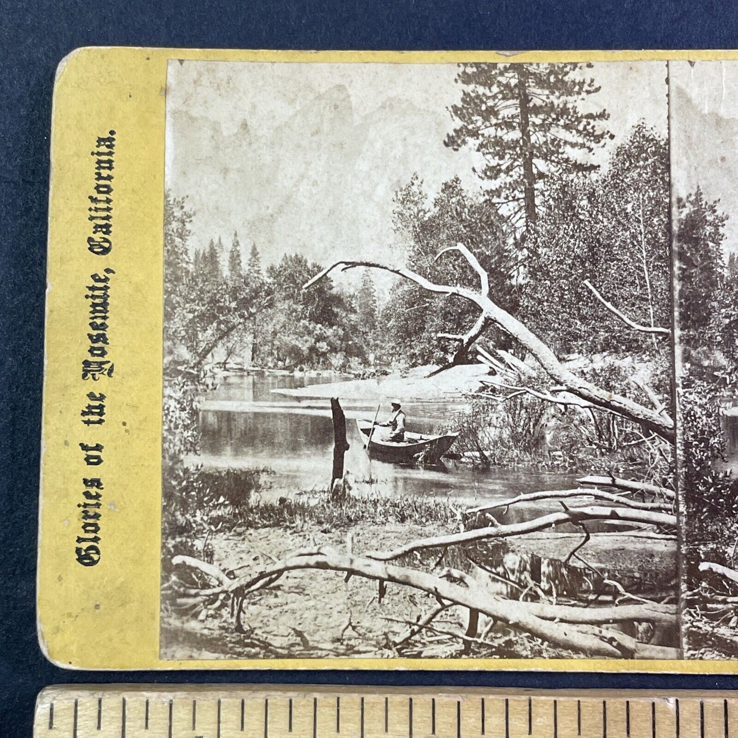 Merced River Yosemite CA Stereoview E&HT Anthony Antique c1870 X3625