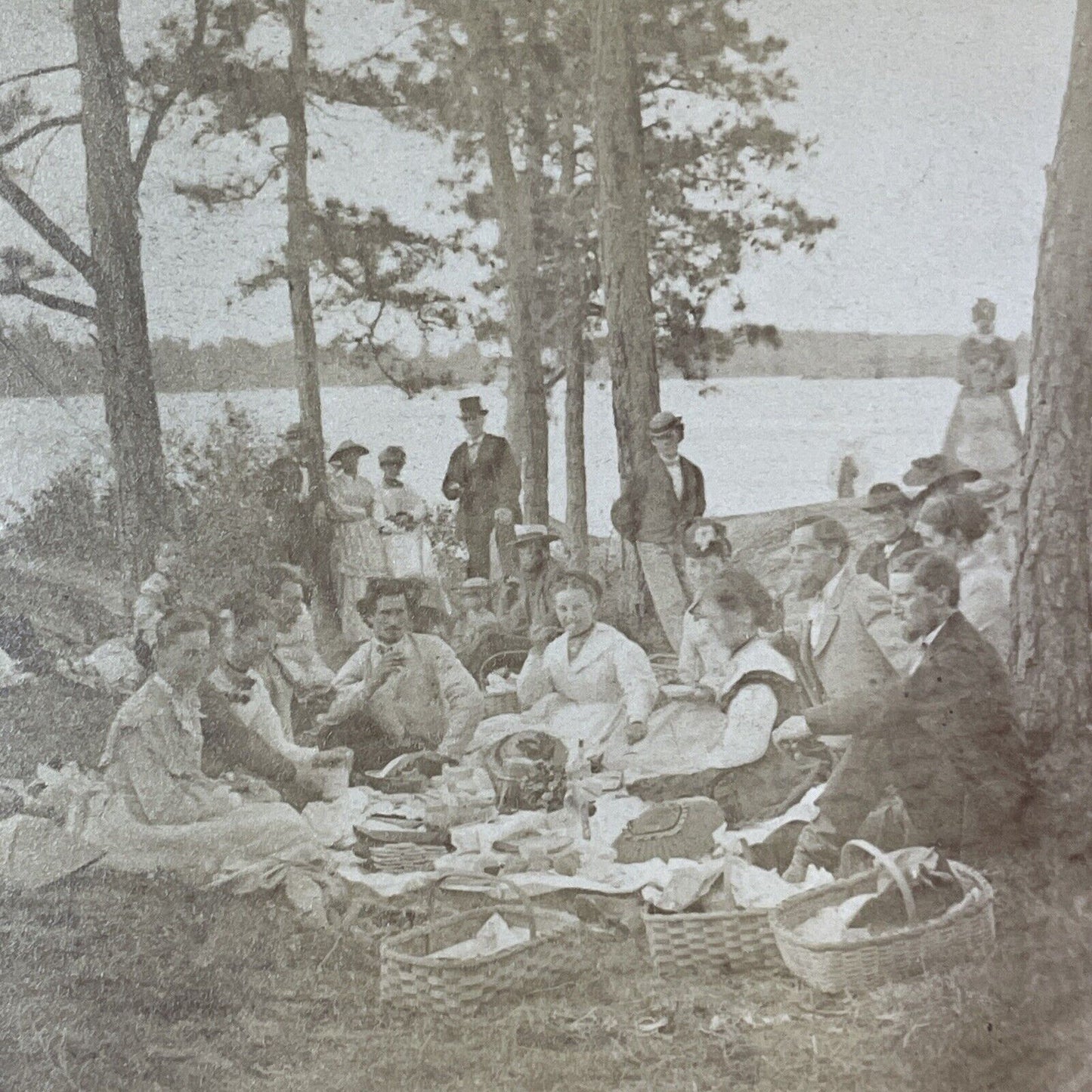 St. Lawrence Park Fernbank Ontario Stereoview Brockville Antique c1870 X1320