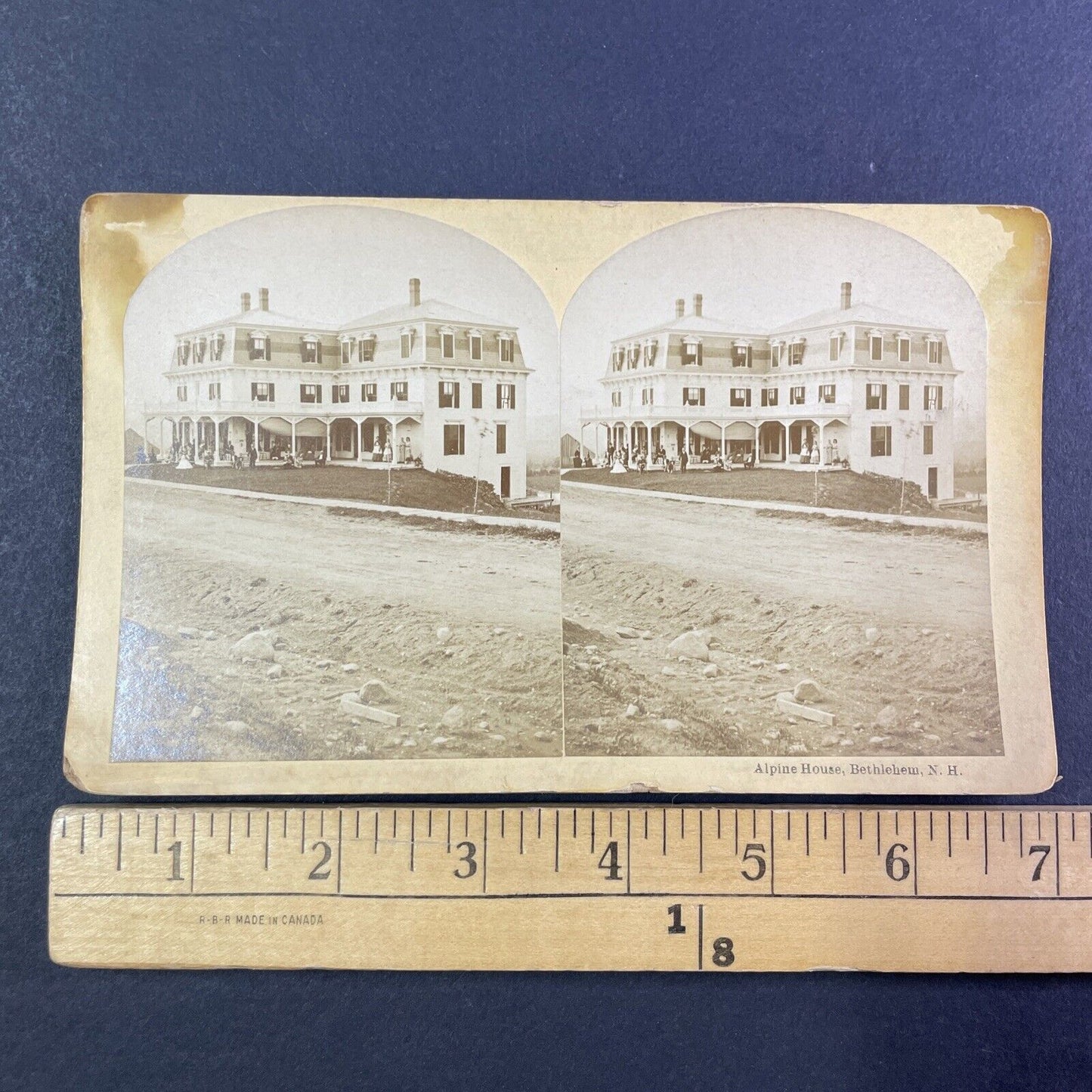 The Alpine House Stereoview Bethlehem New Hampshire Antique c1870s Y1473