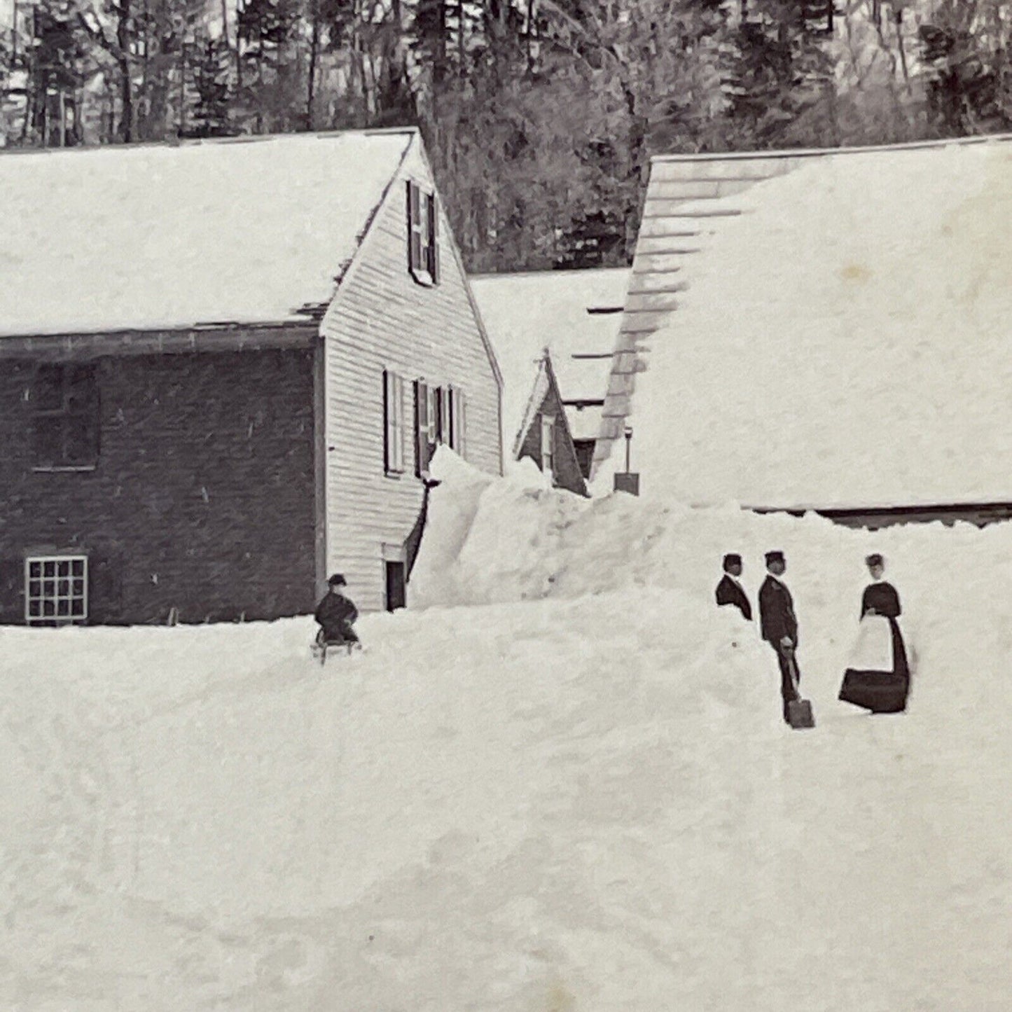 Cannon Mountain New Hampshire Stereoview Photo Card Antique c1872 X918