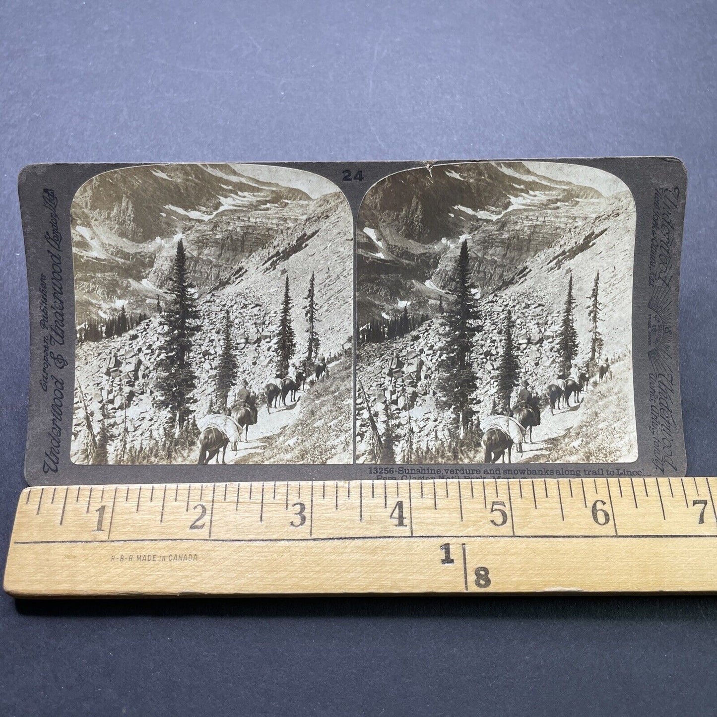 Antique 1890s Gold Prospectors West Glacier Montana Stereoview Photo Card P2370