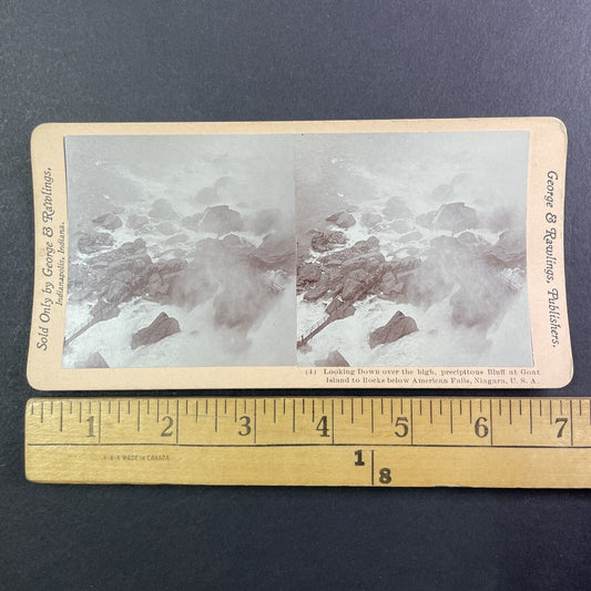Niagara Falls Lower Rocks Bridge Stereoview George and Rawlings c1901 Y1454