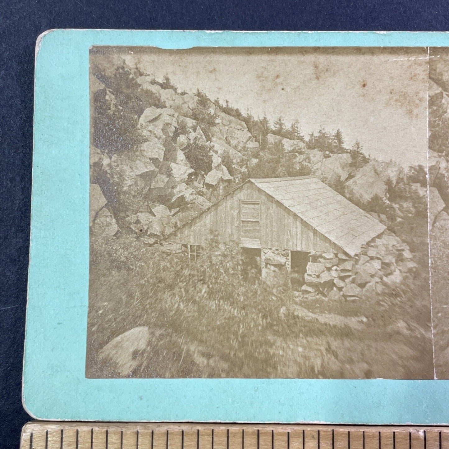 Summit House Mount Kearsarge NH Stereoview MC Harriman Antique c1875 X1213