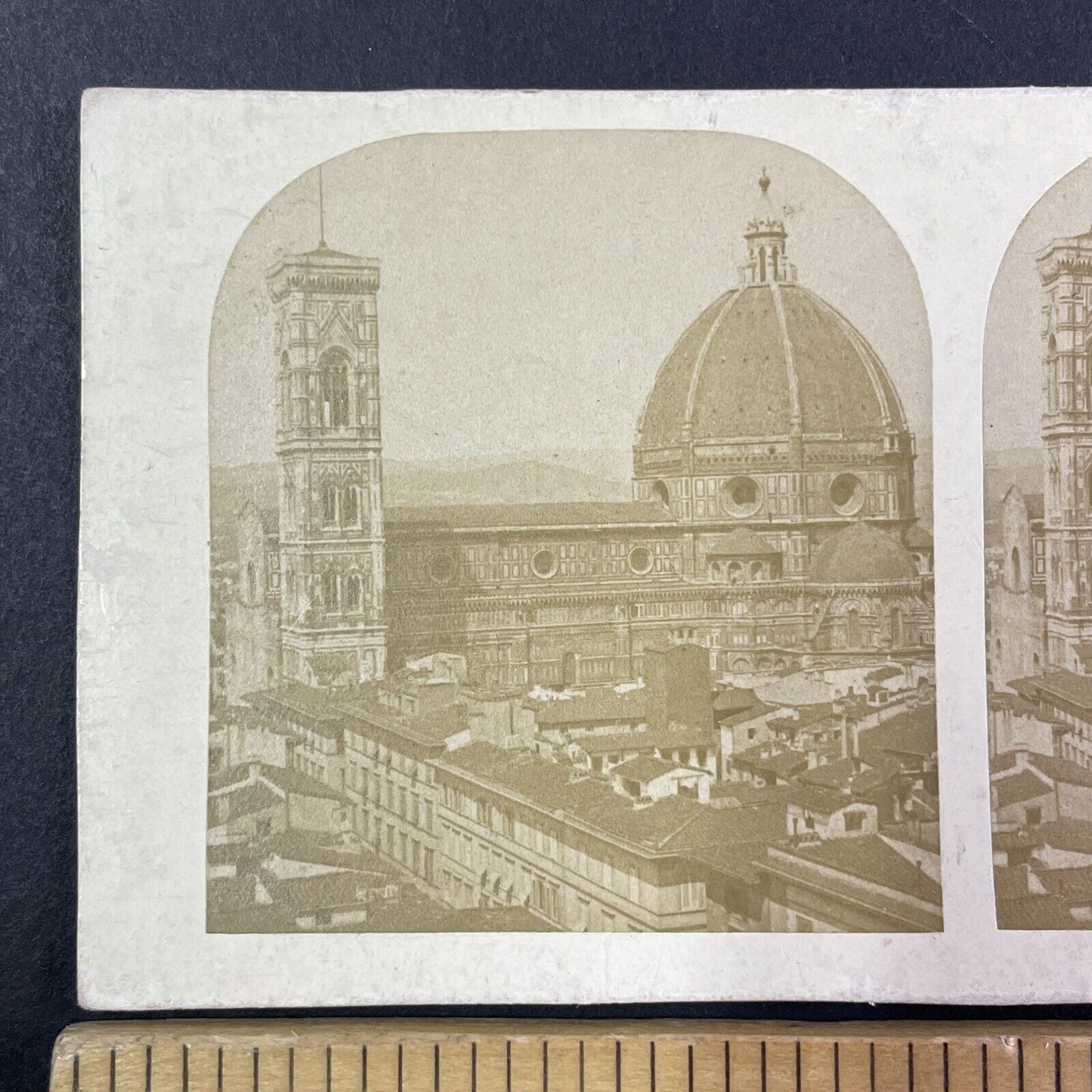 Cathedral of Santa Maria del Fiore Florence Italy Stereoview c1855 Y2176