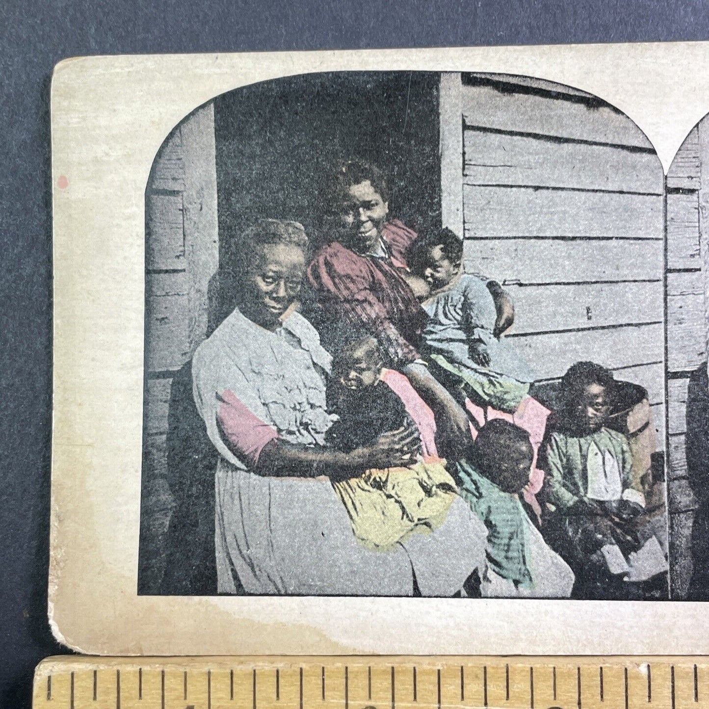 African American Family In The Deep South Stereoview Antique c1896 X1529