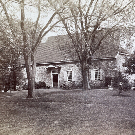 Antique 1860s George Washington Headquarters Newburgh Stereoview Photo Card V494