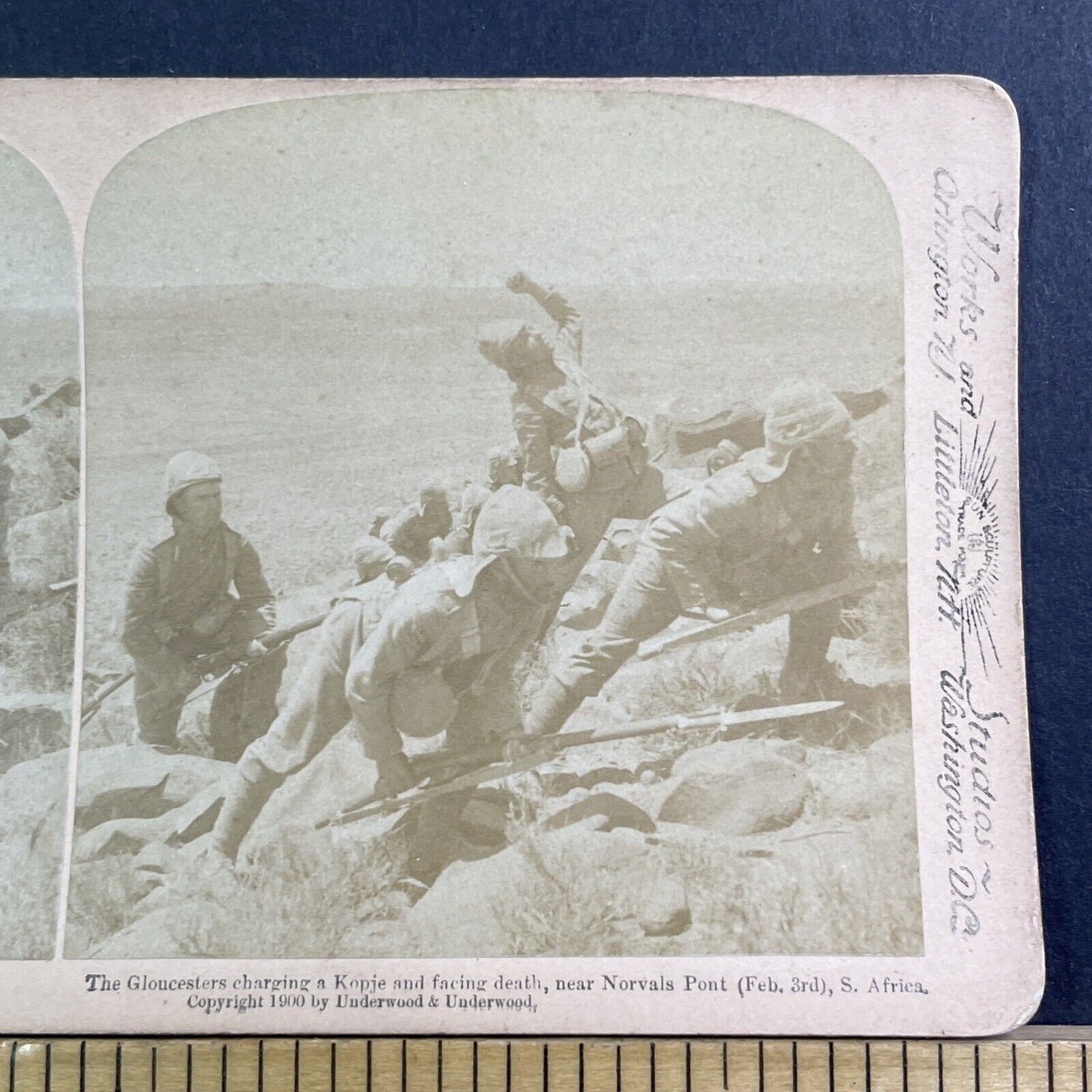 Gloucestershire Regiment 1st Battalion Stereoview Boer War Antique c1900 X1649