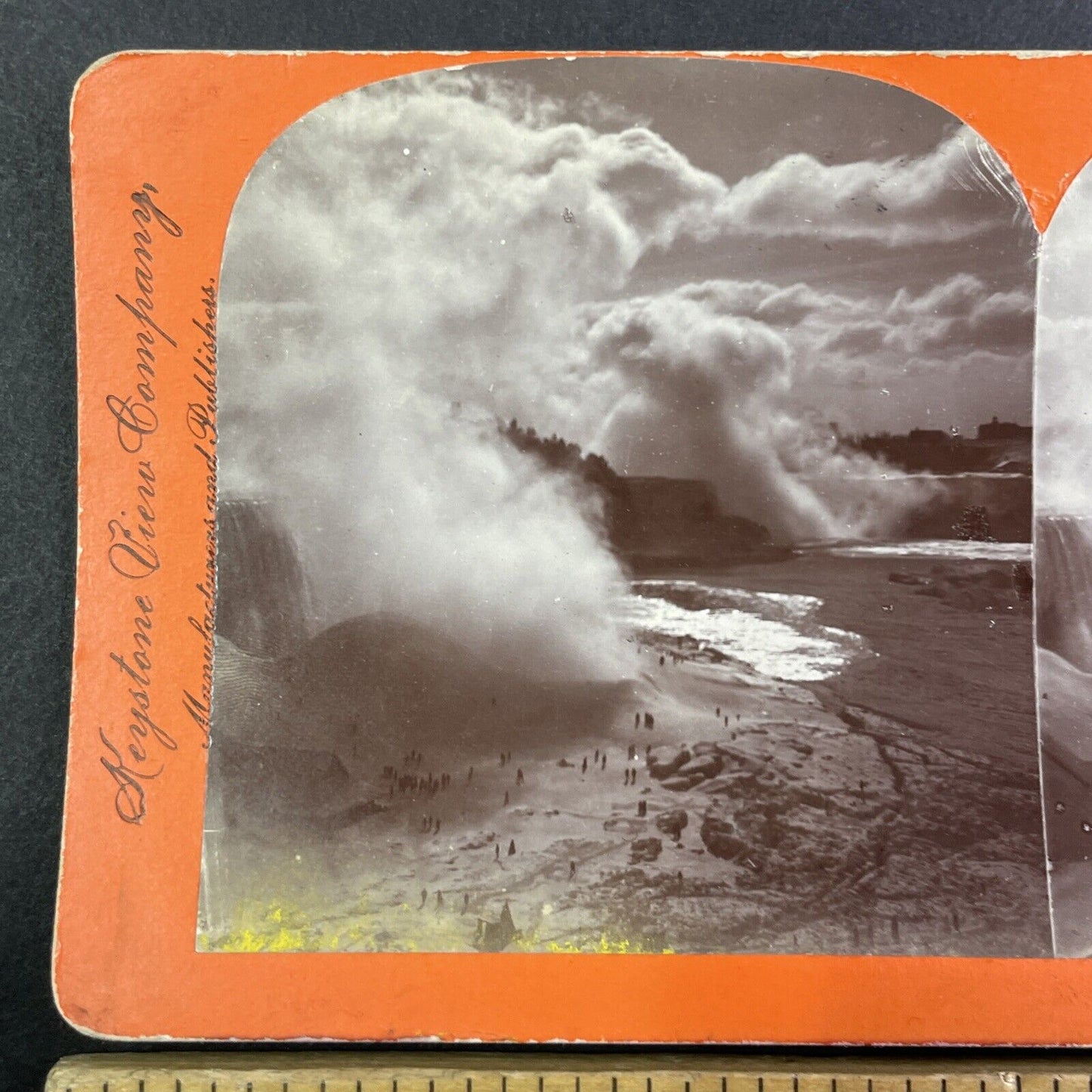 Niagara Falls Frozen Mist New York Ontario Stereoview Antique c1899 Y1445