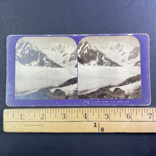 Mont Blanc Glacier Sea Of Ice Stereoview Jean Andrieu Antique c1870s X3714