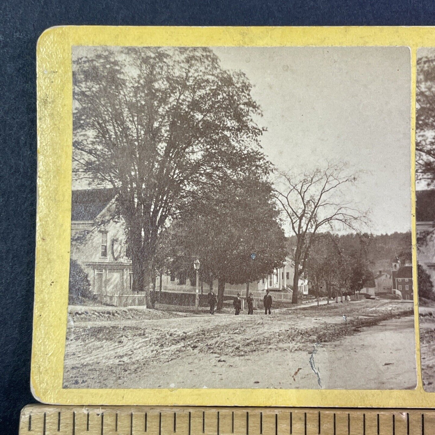 Pacific House Saloon Stereoview Placer County CA? Antique c1870 X2568