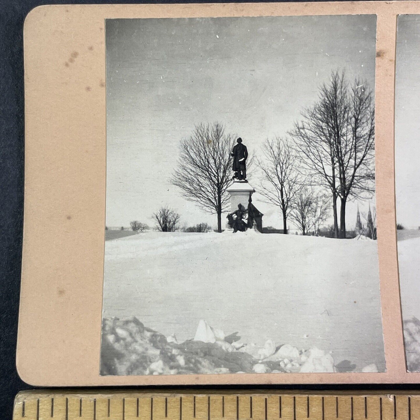 Sir John A. Macdonald Monument Stereoview Ottawa Canada Antique c1908 Y2718