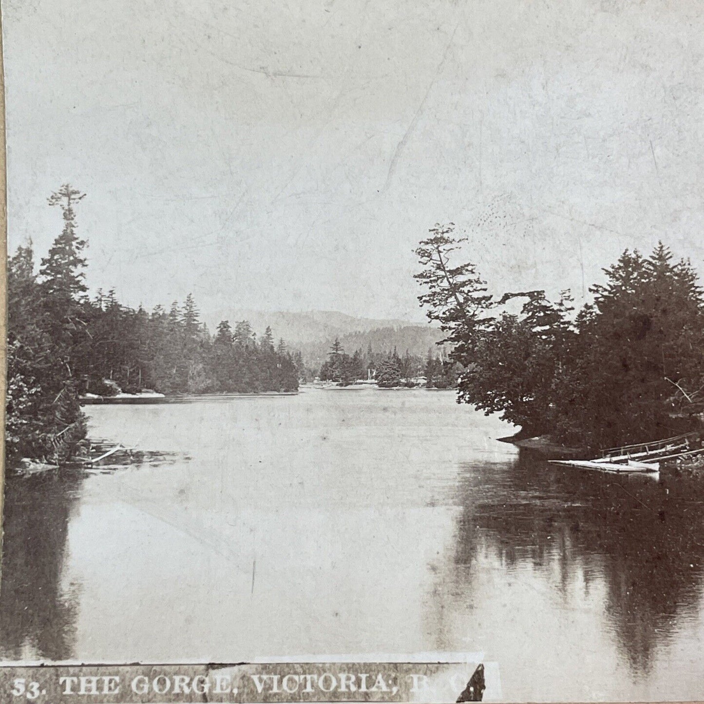 Victoria British Columbia Shores Canada Stereoview CPR Rail Views c1899 Y2106