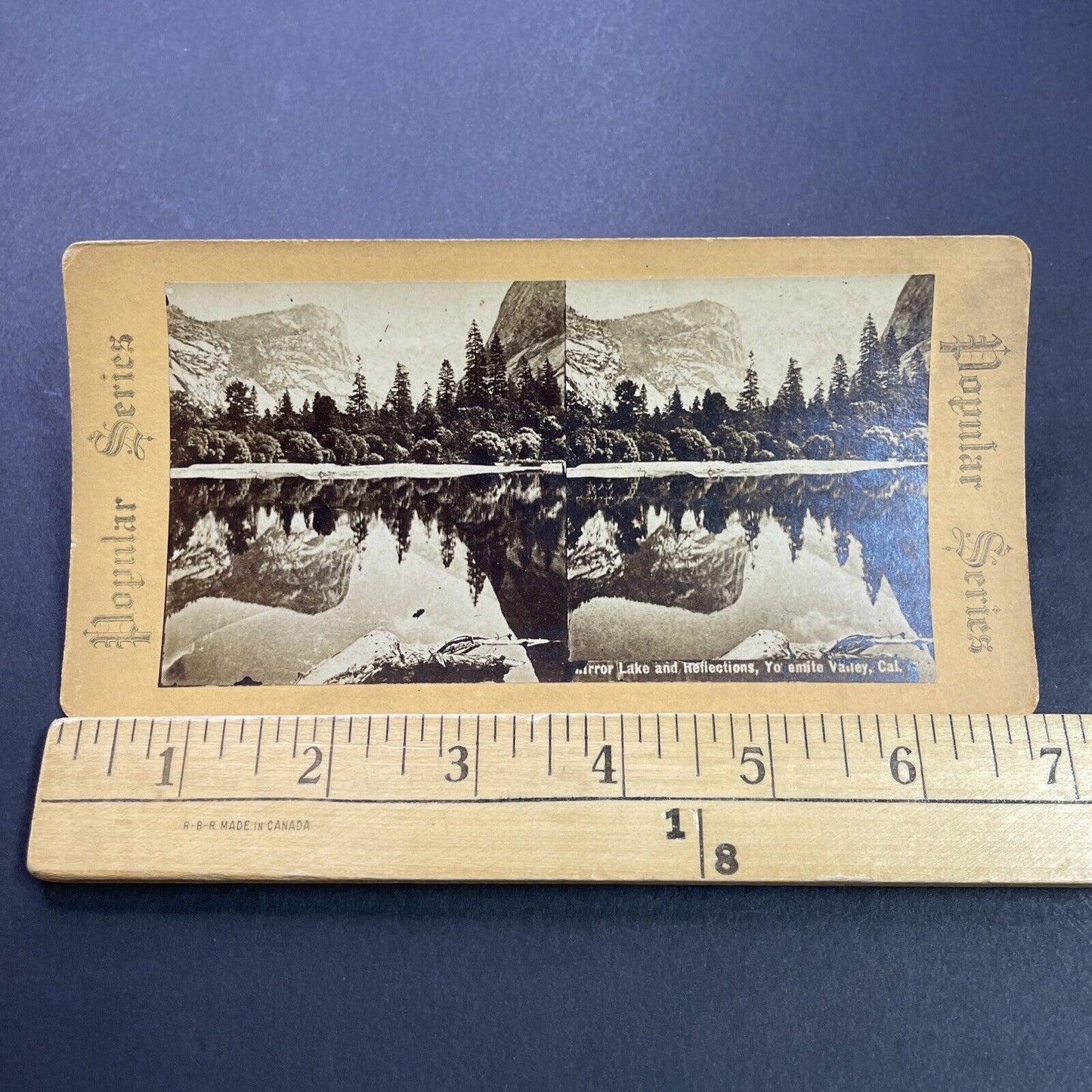Antique 1880s Yosemite National Park CA Stereoview Photo Card P3493