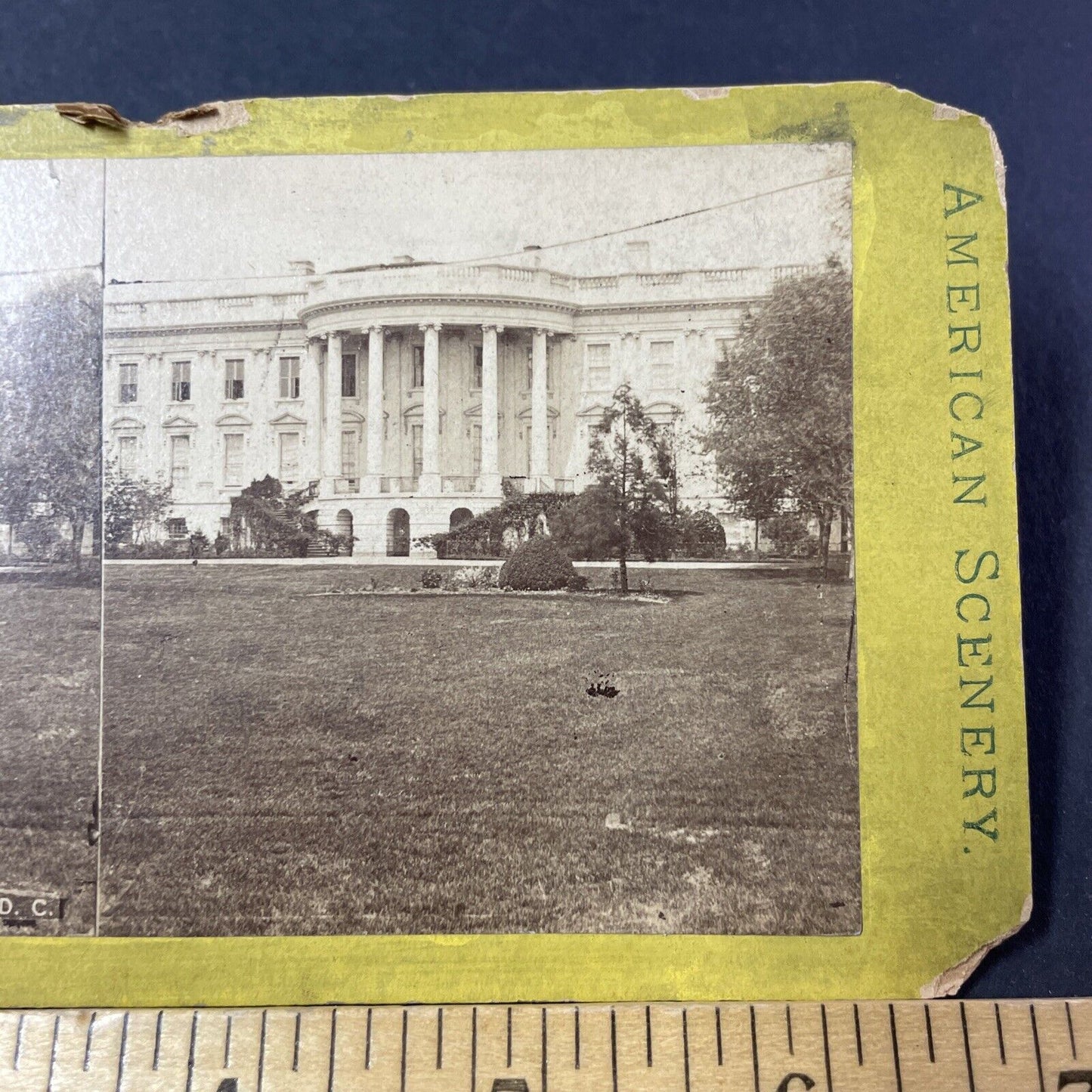 Antique 1870s The White House Washington DC Stereoview Photo Card P2460-05