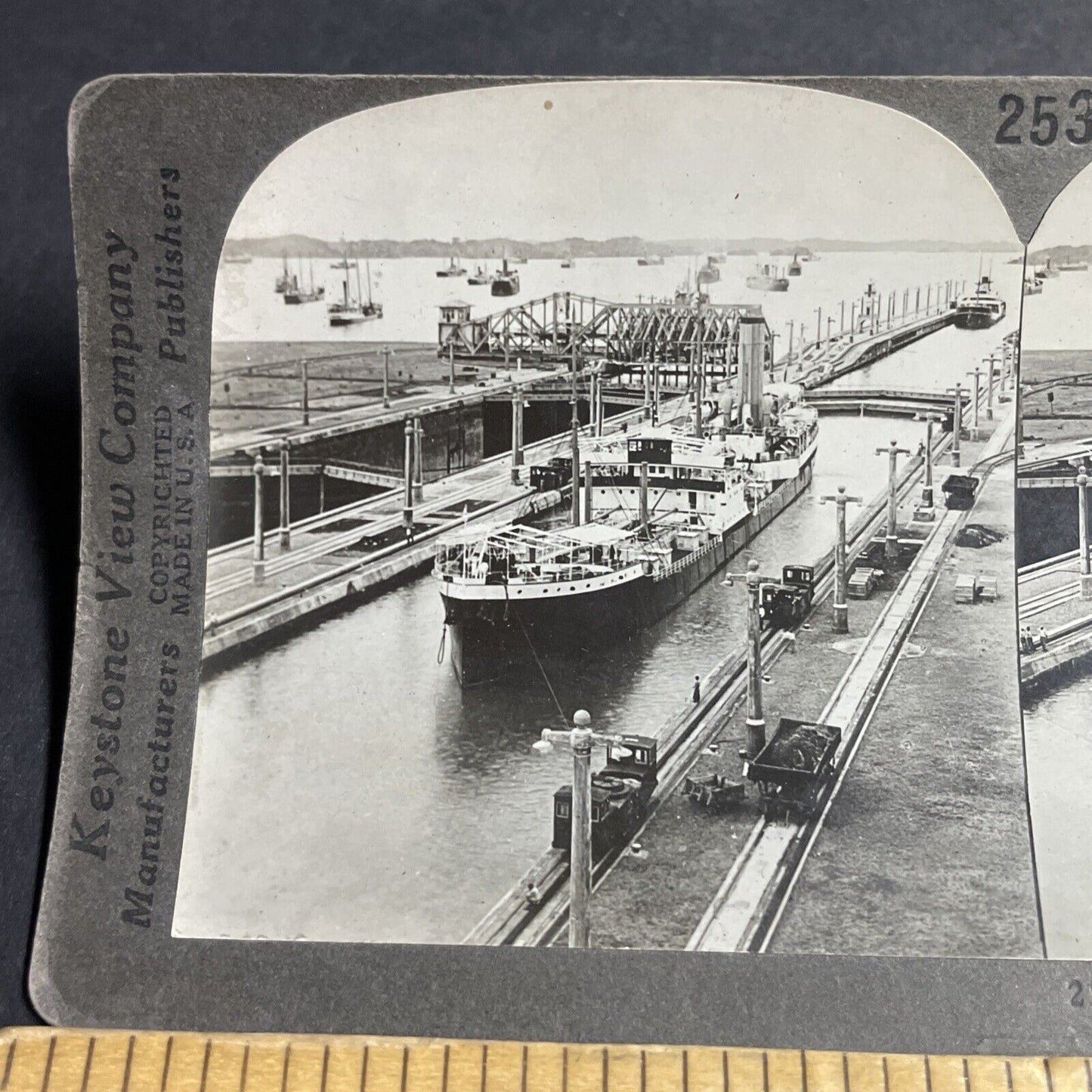 Antique 1910s SS Aleutian / SS Panama Steam Ship Stereoview Photo Card P4459