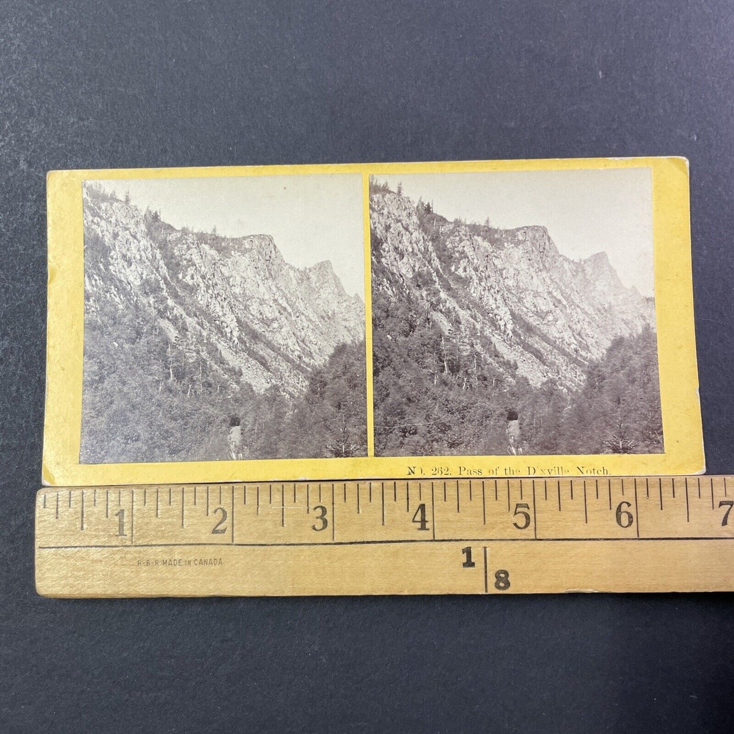 Dixville Notch New Hampshire Stereoview Photo Card Antique 1867 X919