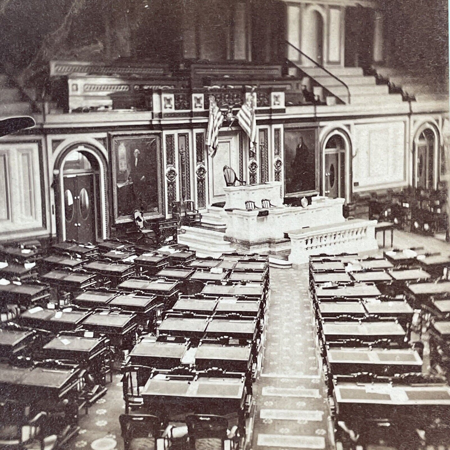 U.S. House of Representatives Washington D.C. Stereoview T.W. Smillie c1875 Y156