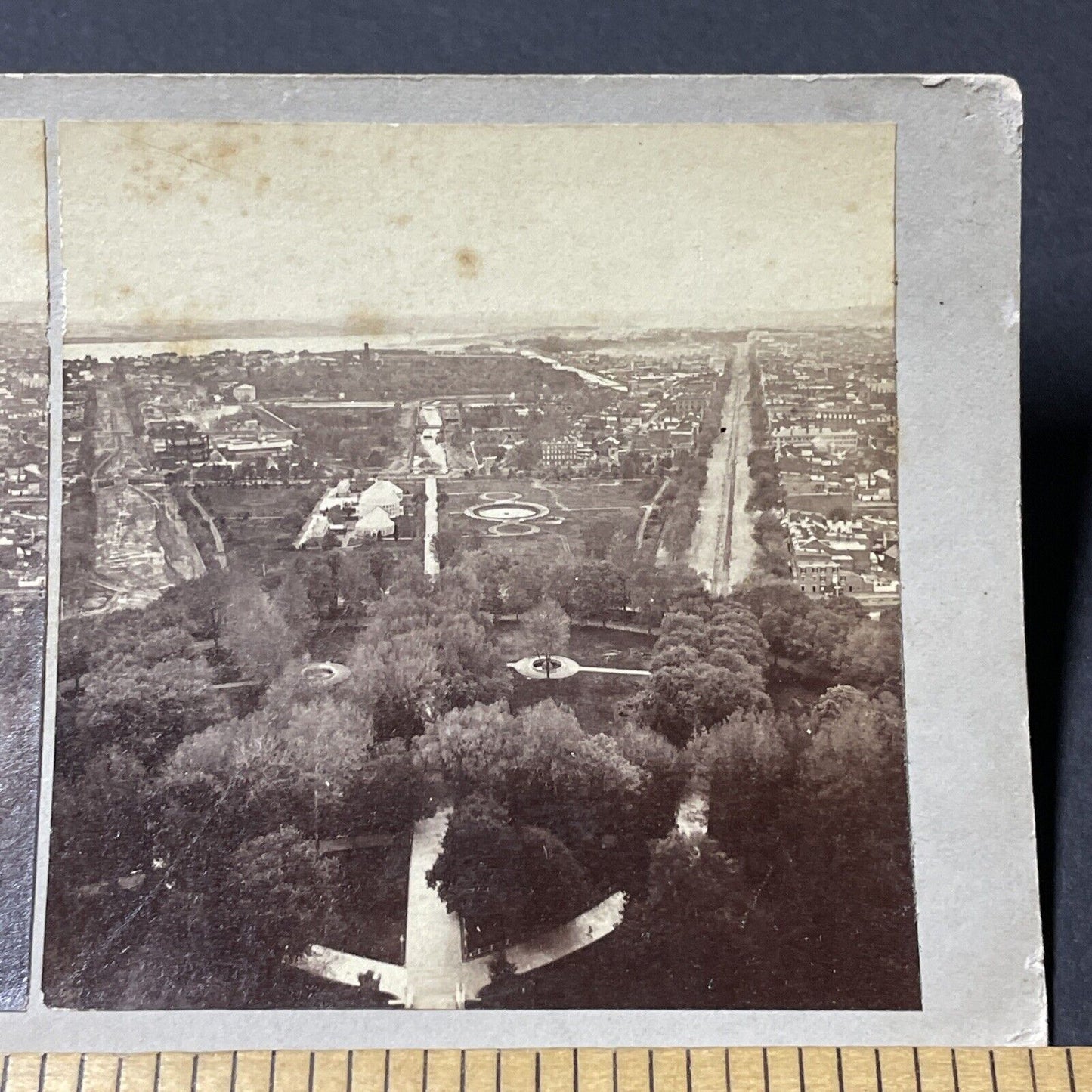 Antique 1860s Washington DC During The Civil War Stereoview Photo Card V1816