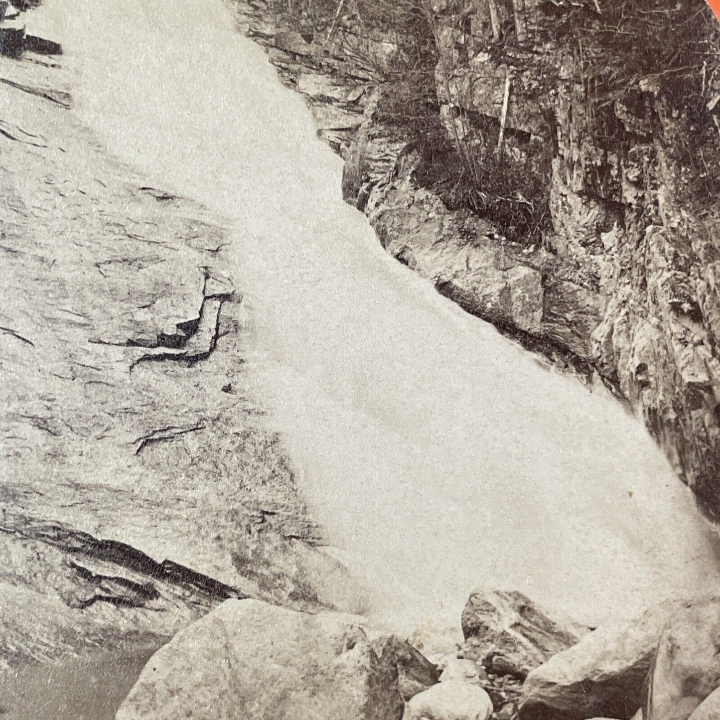 Ripley Falls New Hampshire Stereoview Edward Anthony Photo Antique 1860s X909