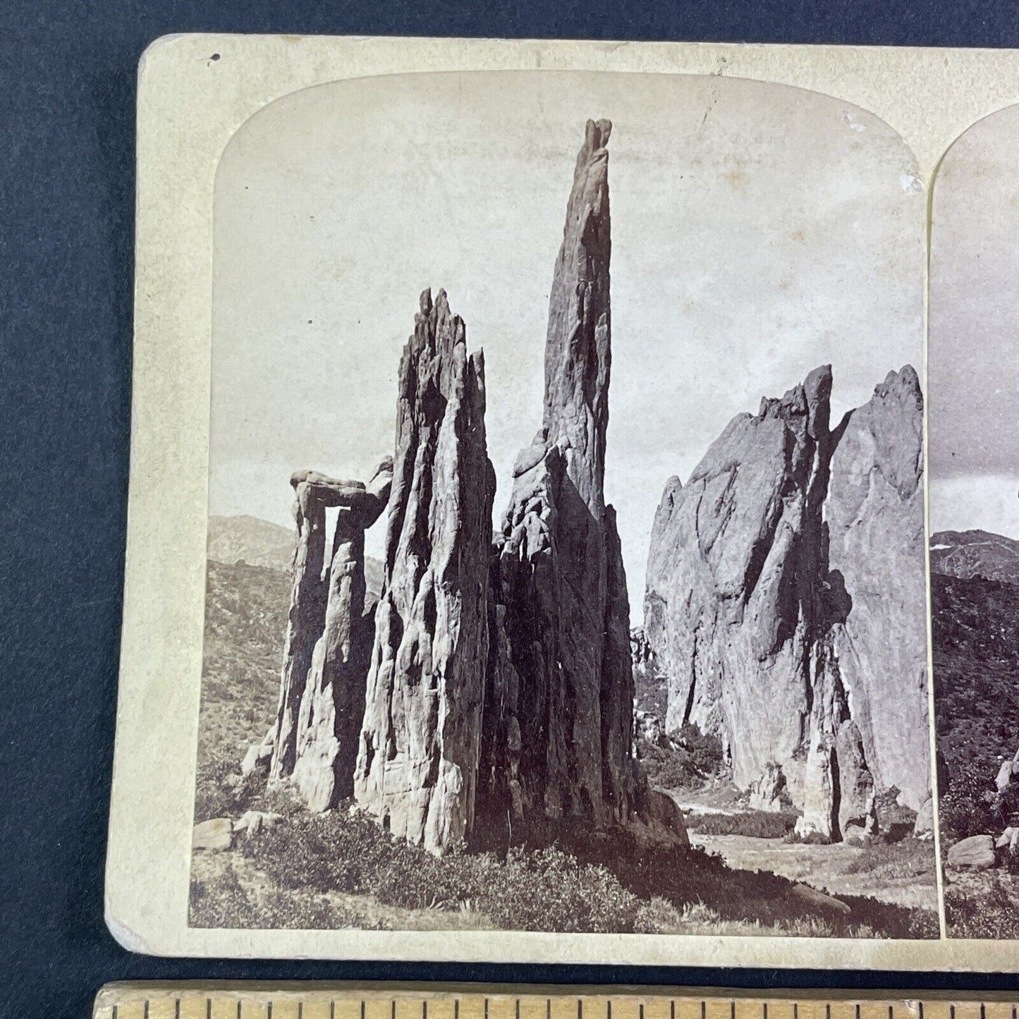 Jupiter Rock Garden of the Gods Colorado Stereoview B. Gurnsey c1870s Y2418