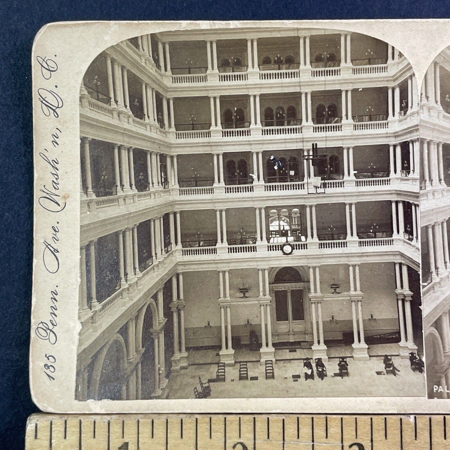 Palace Hotel San Francisco Interior Stereoview J.F. Jarvis Antique c1880 X3623