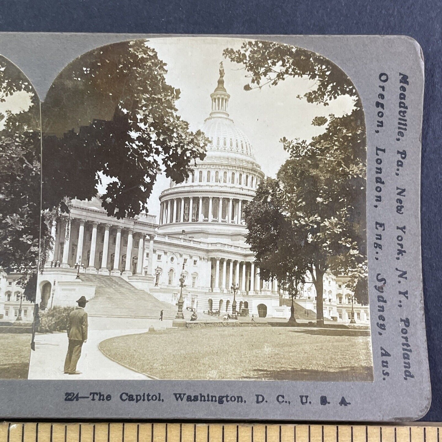 The Capitol Building Washington D.C. Stereoview Keystone Antique c1900 X4140