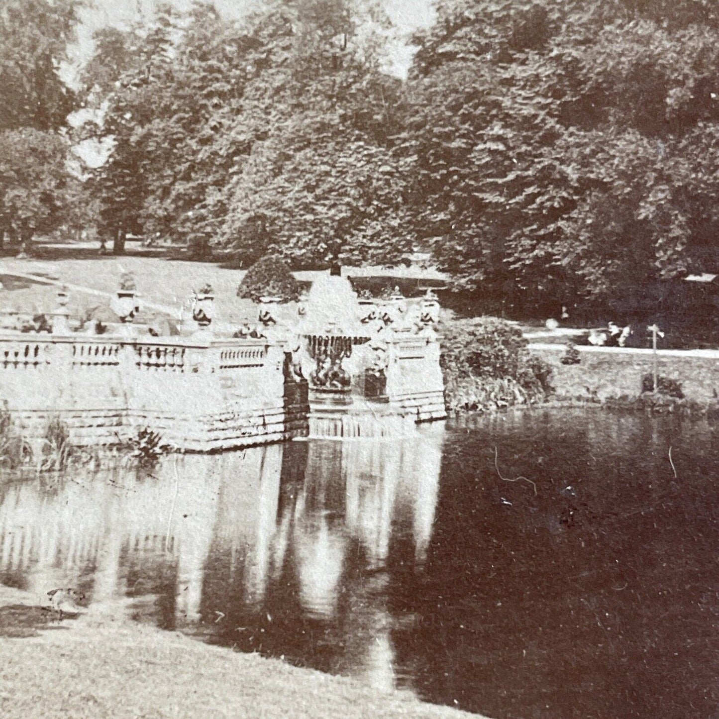 Antique 1870s The Terraces In Hyde Park England Stereoview Photo Card P4570