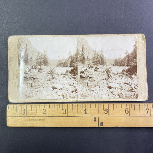 Russian Explorers Altai River Kumir Siberia Stereoview Russia Antique 1896 X2620