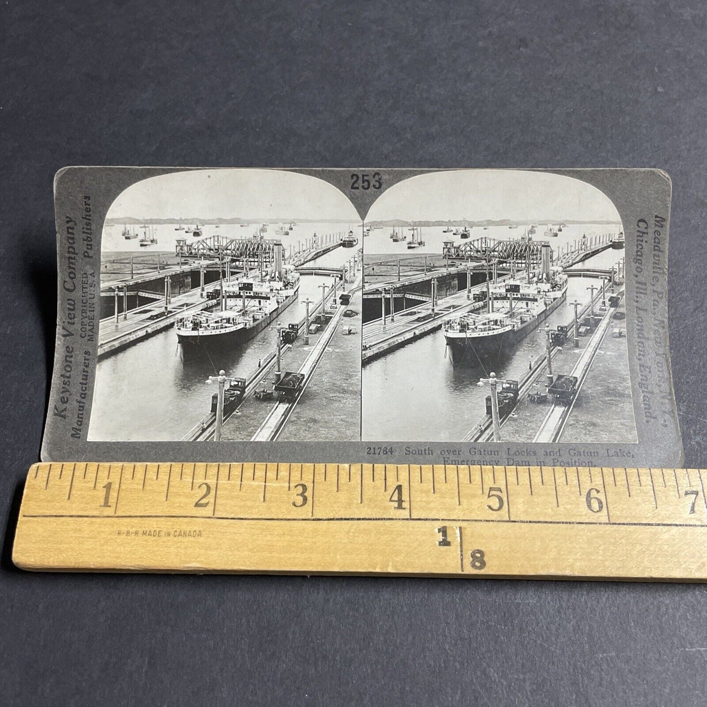 Antique 1910s SS Aleutian / SS Panama Steam Ship Stereoview Photo Card P4459