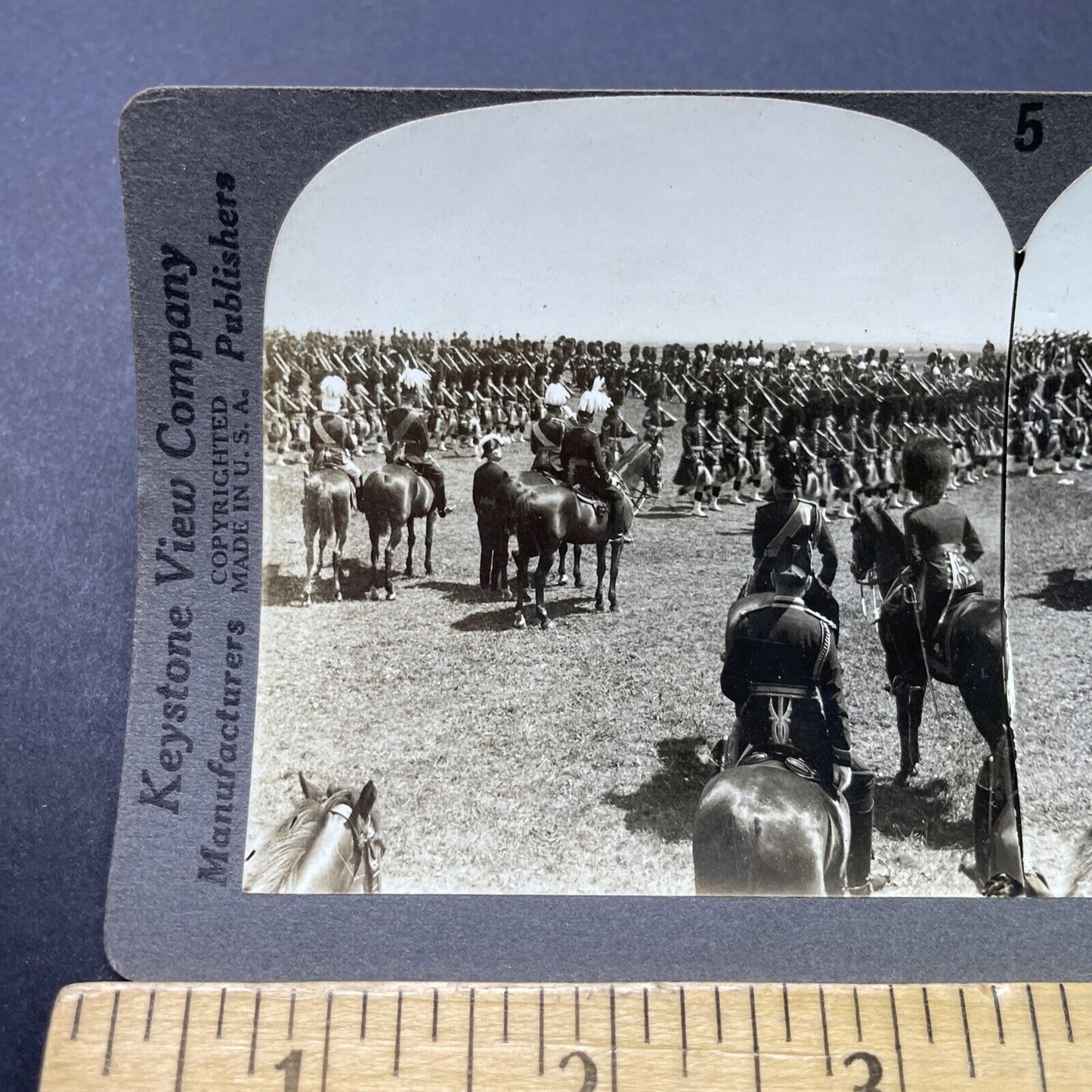 Antique 1918 48th Highlanders Of Toronto Canada WW1 Stereoview Photo Card P2784