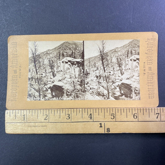 Lake Creek Edwards Colorado Stereoview Photo Card Antique c1880 X1286