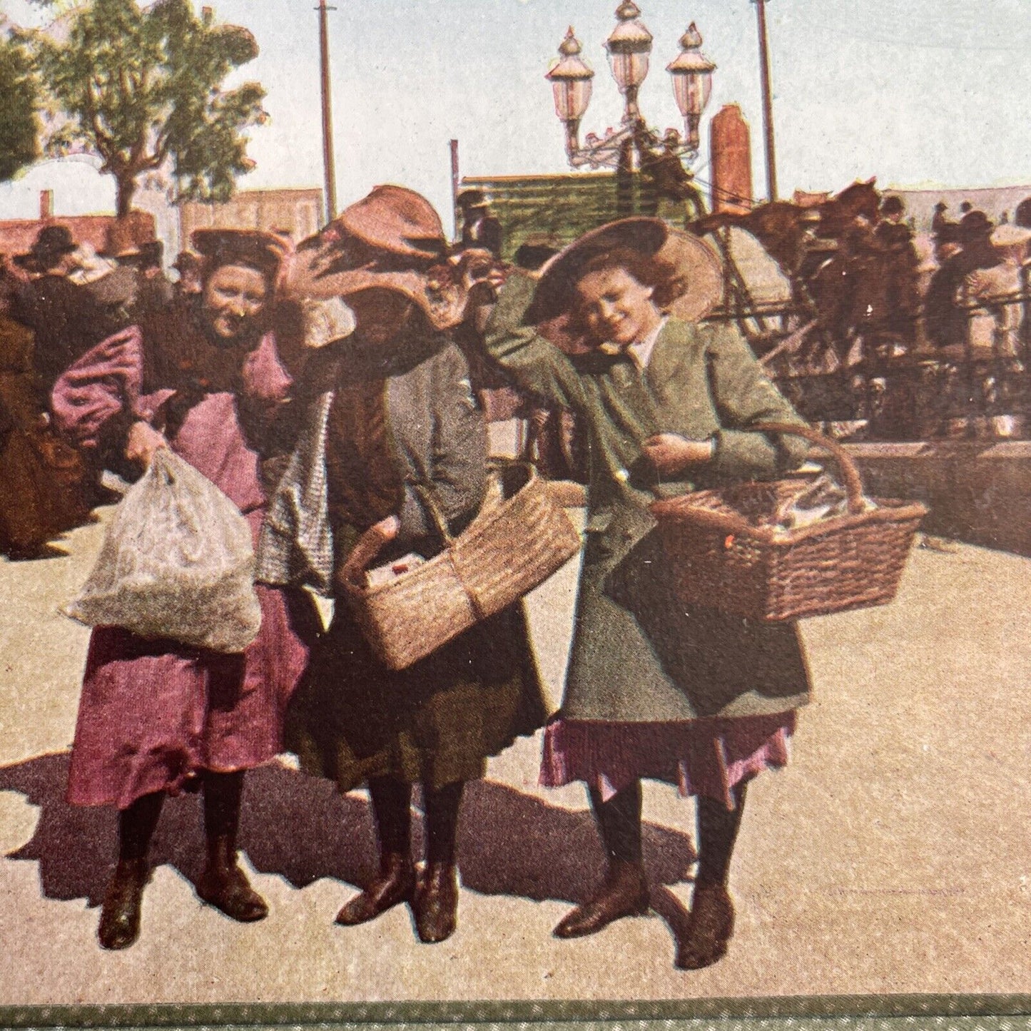 Antique 1910s San Francisco Earthquake Rations Stereoview Photo Card 2300-36