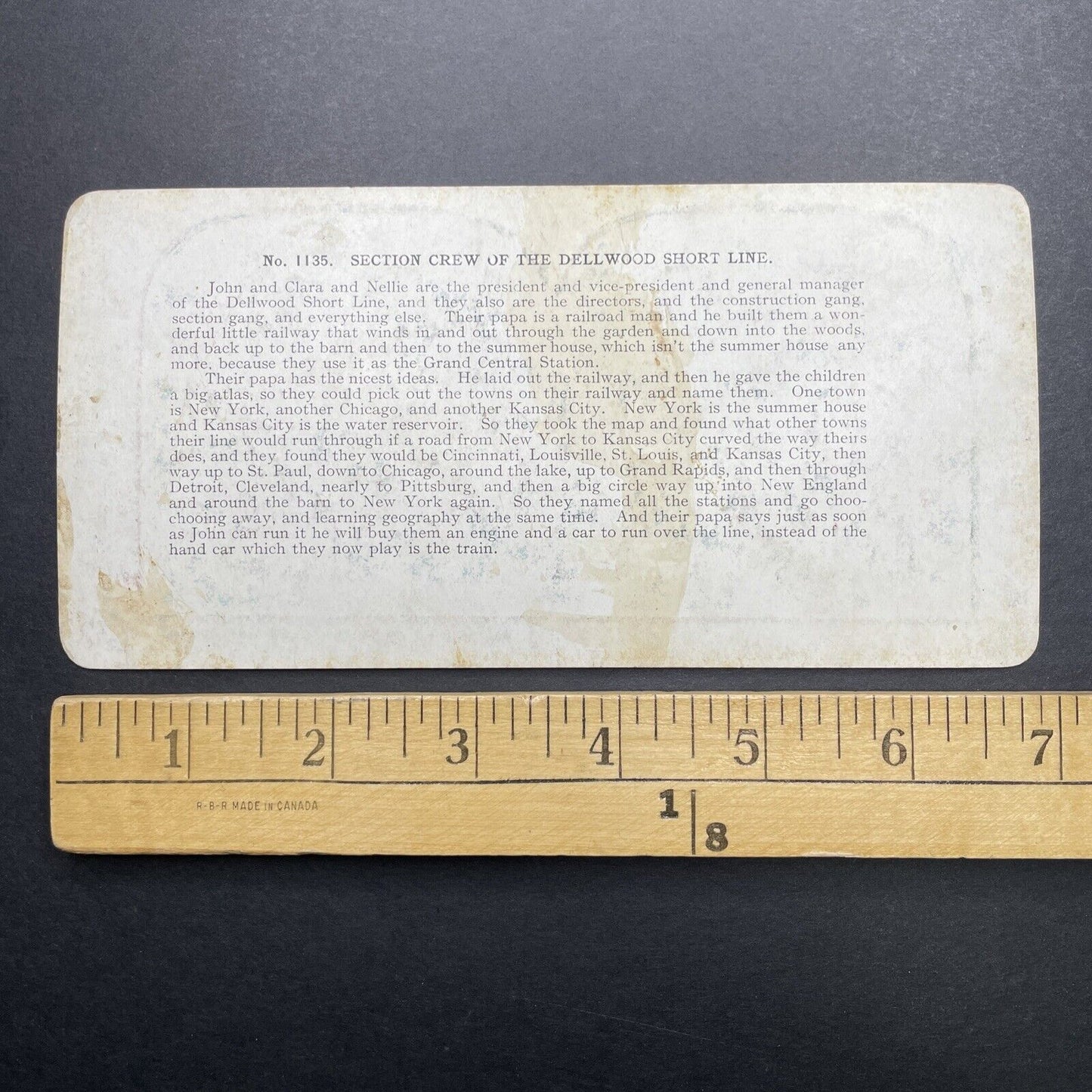 Antique 1898 Children Playing In The Beach Sand Stereoview Photo Card P580-039