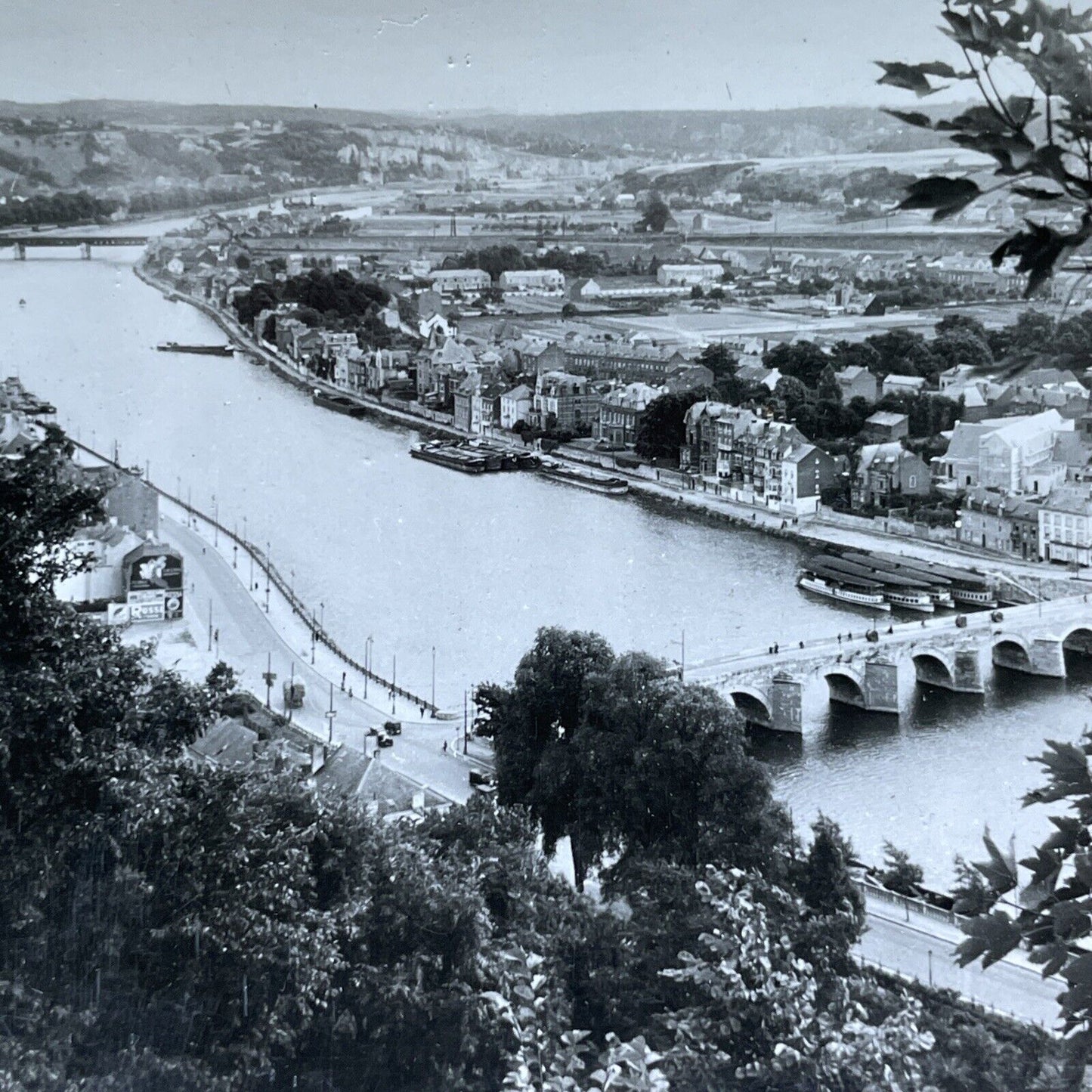 Antique 1920s City Of Namur Belgium Stereoview Photo Card V2937