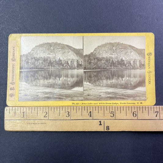 White Horse Ledge New Hampshire Stereoview Photo NW Pease Antique 1874 X873