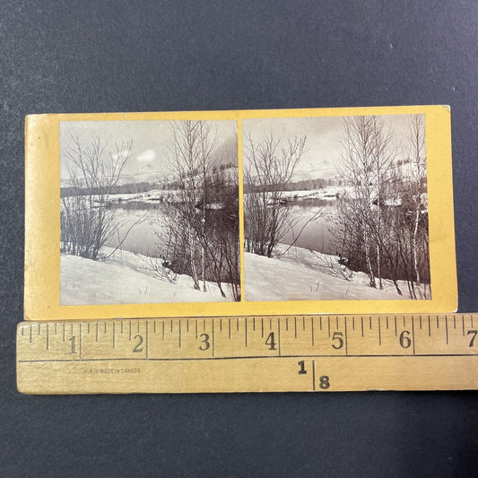 Chocorua River West Ossipee Stereoview NH Photo AB Hoag Antique c1872 X894