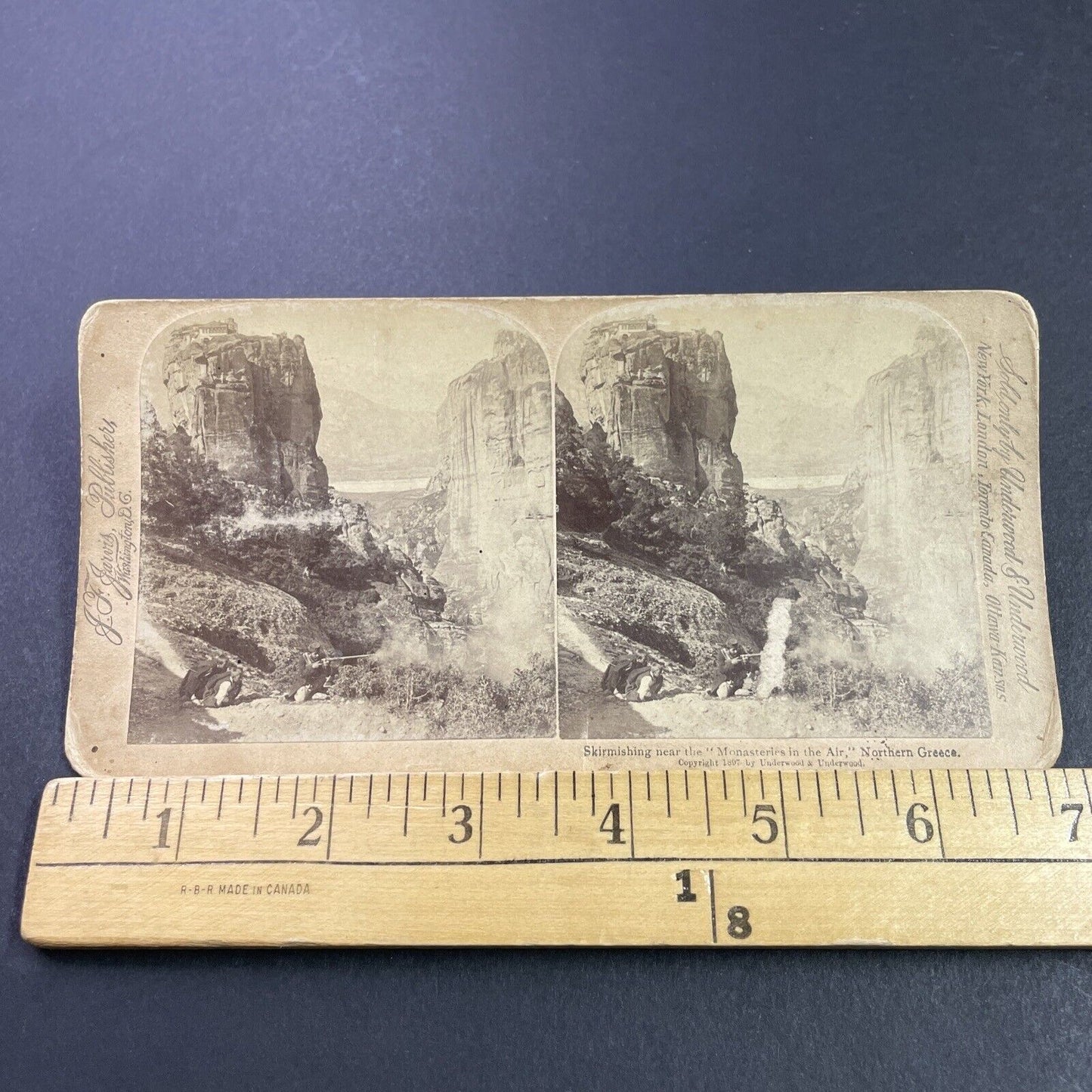 Antique 1897 Soldier In Greco-Turkish War Greece Stereoview Photo Card P3843