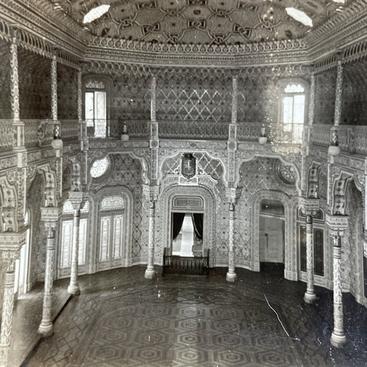 Antique 1920s Stock Exchange In Porto Portugal Stereoview Photo Card P5170