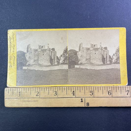 Mary Queen Of Scots Prison Stereoview Lochleven Jail Antique c1872 X1351