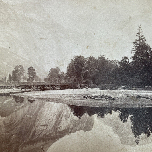 Antique 1870s North South Domes Yosemite California Stereoview Photo Card P2269