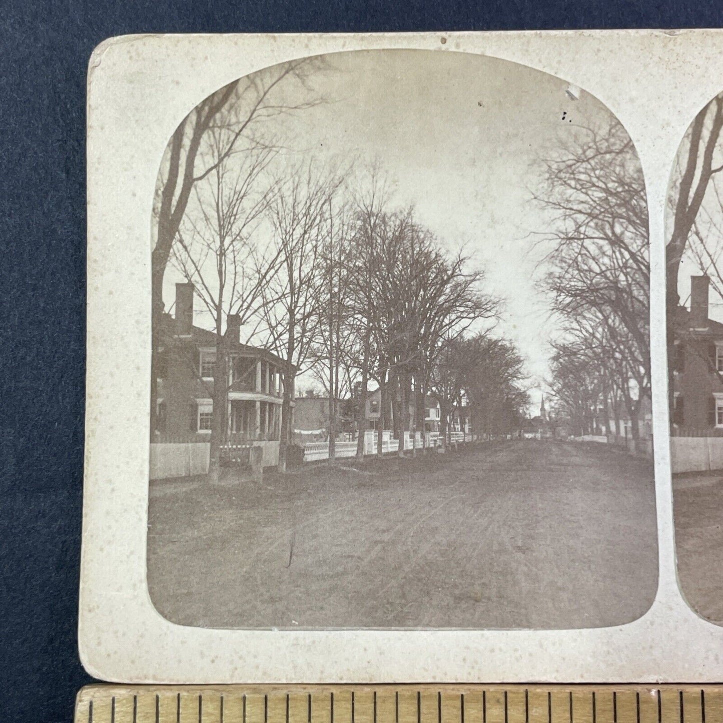 Humphrey Moore House Milford NH Stereoview Photo BF Foster Antique c1872 X857