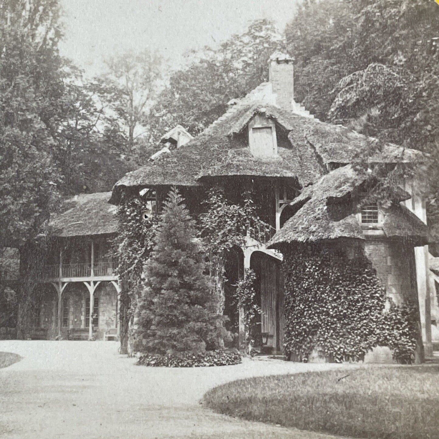 Queen's Hamlet Palace of Versailles Stereoview Paris France Antique c1870s X4171