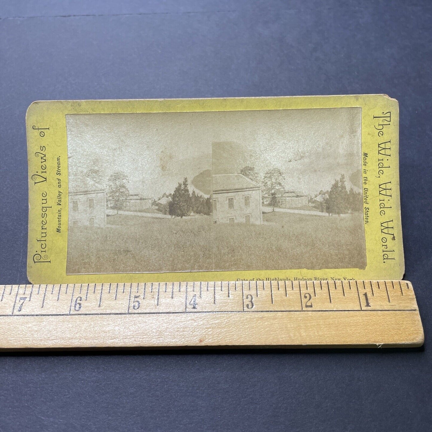 Antique 1870s Newburgh New York Hudson River View Stereoview Photo Card P2300