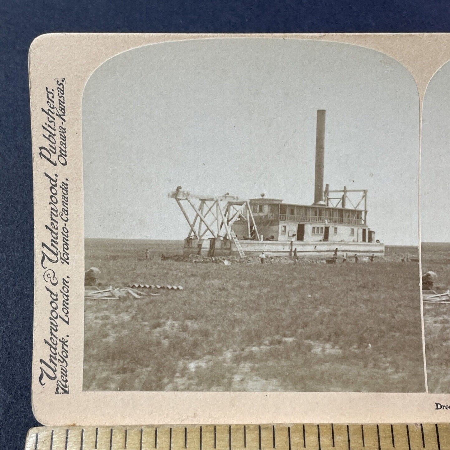 Antique 1900 Galveston Hurricane Disaster RARE Stereoview Photo Card V3209