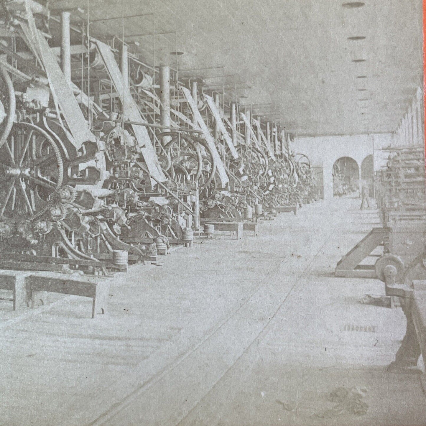 Calico Printing Room Lawrence Massachusetts Stereoview A.B. Hamor c1873 Y2279