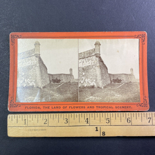 Hot Shot Furnace Fort Marion Stereoview St. Augustine Florida Antique c1868 Y062