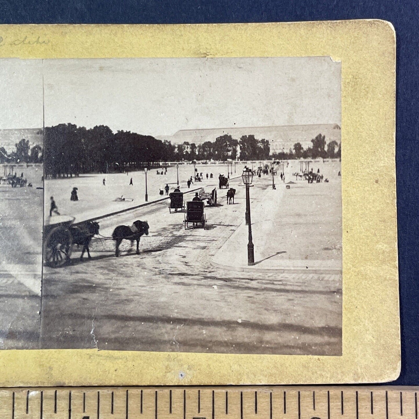 Road To Les Invalides Paris Stereoview Tomb Of Napoleon Antique c1860 X2615