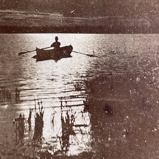 Antique 1896 Niagara River Chippawa Ontario Stereoview Photo Card P1587