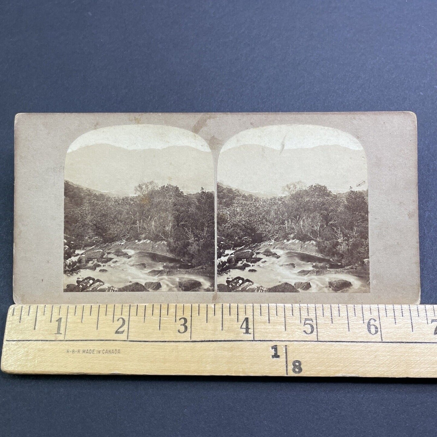 Antique 1870s Killarney River Rapids Ireland Stereoview Photo Card V502