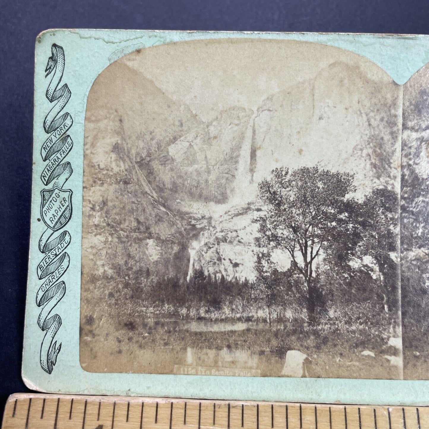 Antique 1880s Yosemite Falls California Stereoview Photo Card P3587